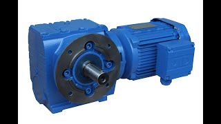 motoreduktor helical bevel geared motoreurodrive with abb drives three phase motor gear motor [upl. by Talia]