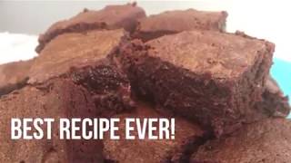 BEST Fudgiest BROWNIE Recipe YOU will ever have  1 Min Video [upl. by Anauqcaj]