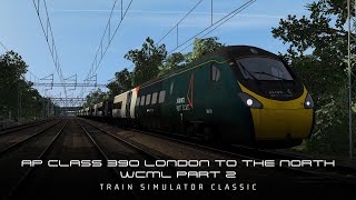 AP Class 390 London to the North WCML  Train Simulator Classic Part 2 [upl. by Sydalg]