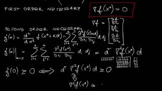 L12  Introduction to unconstrained optimization first and secondorder conditions vector case [upl. by Hamfurd]