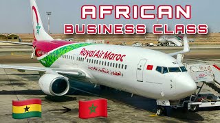 The African Business Class  Royal Air Maroc B737 🇬🇭 Accra  Casablanca 🇲🇦 FULL FLIGHT REPORT [upl. by Moll]