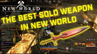 The Best Solo Weapon in New World 2023 [upl. by Kcirdneh]