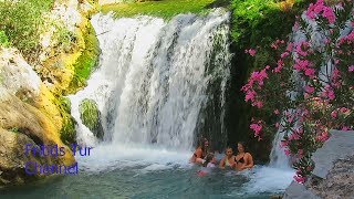 Algar Waterfalls Beautiful girls 2017 Alicante Spain [upl. by Faro]