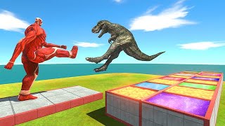 Mega Kick in Molten Lava or Portals  Animal Revolt Battle Simulator [upl. by Adar676]