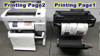 Epson SureColor SCT3000 vs HP DJ T520 Speed comparison [upl. by Prager118]