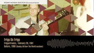 Robert Fripp  Fripp On Fripp [upl. by Atteuqihc343]