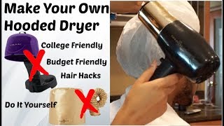 DIY Hooded Dryer for Deep Conditioning  Natural Hair Hacks [upl. by Snowber907]