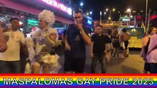 🏳️‍🌈 🌈GAY PRIDE MASPALOMAS 2023 🏳️‍🌈 🌈 Nightlife In YUMBO  PLAYA DEL INGLES  GRAN CANARIA [upl. by Garvy271]