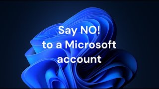 No need for a Microsoft account to use Windows 11 [upl. by Otanutrof]