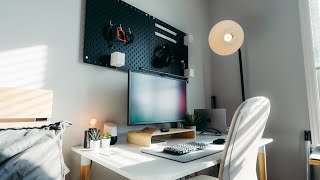 A Clean and Minimal Workspace on a Budget  IKEA Edition 2023 [upl. by Edyaj]