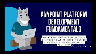 Mulesoft Anypoint Platform Development Fundamentals  Synchronize change to an API specification [upl. by Nacul365]