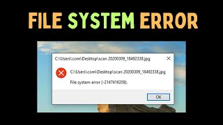 How to Fix File System Error on Windows 11 [upl. by Gerta]