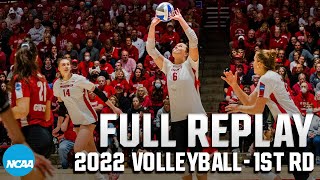 Wisconsin vs Quinnipiac 2022 NCAA volleyball first round  FULL REPLAY [upl. by Petrie721]