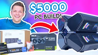 Insane 5000 Gaming PC Build 2022 🤯 RTX 4090 amp Deepcool Quadstellar [upl. by Eimot]