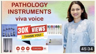 Pathology Instruments viva for medical undergraduates CHAPTERS IN DESCRIPTION [upl. by Zeuqirdor]