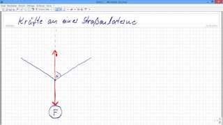 Physik  Kräfte an einer Straßenlaterne [upl. by Born]