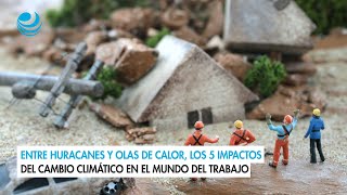 Entre huracanes y olas de calor los 5 impactos del cambio climático en el mundo del trabajo [upl. by Ecile92]