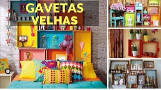 Ideias com gavetas velhas  Ideias Impressionantes [upl. by Marta]