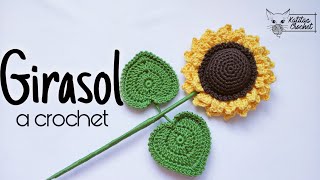 tutorial girasol grande tejido a crochet crochet crocheting crochettutorial florestejidas [upl. by Gilmore465]