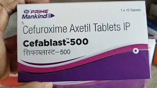 Cefablast 500 Tablet Benefits in Hindi  Uses in Hindi Cefuroxime Axetil tablet uses in hindi [upl. by Bravin]