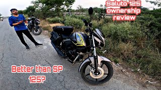 Yamaha Saluto 125 Ownership Review Best mileage bike  Better than sp 125 [upl. by Rennob]