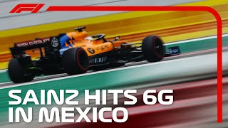 F1 Driver GForce Analysis Onboard With Carlos Sainz  AWS  2019 Mexican Grand Prix [upl. by Assenna199]