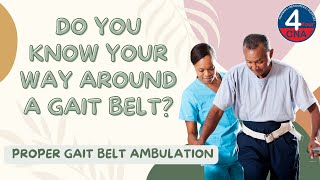 Ambulate with a Gait Belt CNA Skill Prometric [upl. by Benedetta]