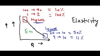 Elastic and inelastic demand curve [upl. by Nikolai]