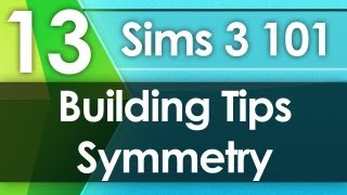 Sims 3 101  Building Tips Symmetry Dont do it [upl. by Yrdnal]