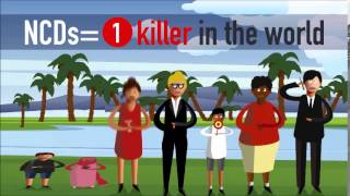 Noncommunicable diseases explained in one minute [upl. by Hpseoj]