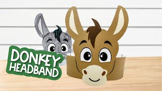 Donkey Headband Craft For Kids [upl. by Bound]