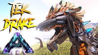 TEK ROCK DRAKE VS MAD GIGANOTOSAURUS NGAKAK  ARK SURVIVAL EVOLVED RAGNAROK [upl. by Ybsorc]