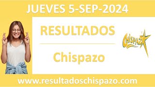 Resultado del sorteo Chispazo del jueves 5 de septiembre de 2024 [upl. by Trenna]