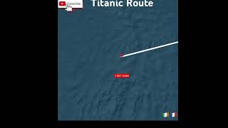 Titanik Gemisi rotası I Titanic Ship route shortvideo [upl. by Onimod321]