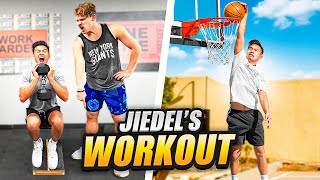 Trying Jiedels Road To Dunking Workout amp Jump Secrets [upl. by Papp]