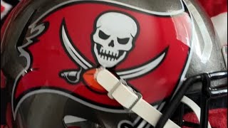 Tampa Bay BuccaneersRiddell Speed Replica Helmet amp A little TB12 talk [upl. by Josiah]