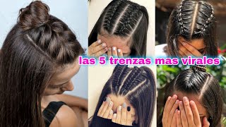 5 ESTILOS DE TRENZAS PARA LUCIR SIEMPRE BONITA  chicas fashions [upl. by Lered741]