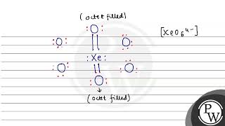 The shape of perxenate ion \ \left\mathrmXeO64\right \ is A pentagonal bipyramida [upl. by Garold]