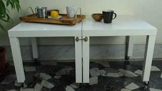 Quick and Easy IKEA Lack Table Hack [upl. by Akahc334]