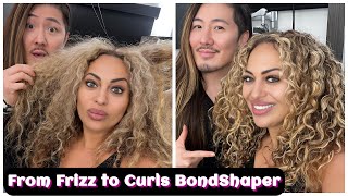 How to REVIVE your CURLS  NEW BondShaper by Olaplex [upl. by Ilak]