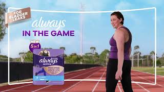 NEW Always Discreet Active for Bladder Leaks with 5in1 Protection so youre ALWAYSintheGame [upl. by Short389]