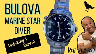 UNBOXING BULOVA MARINE STAR WATCH REVIEW REF 96B382 [upl. by Aleris]