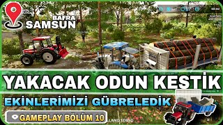 BEKLENEN KAR SONUNDA YAĞDI  KIŞLIK ODUN KESTİK Farming Simulator 22 55ragnar fs22 agriculture [upl. by Clyte156]