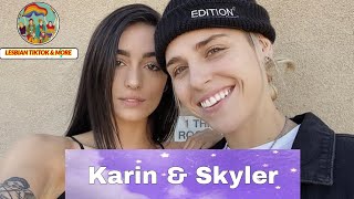 The Most Beautiful Lesbian Couple On Tiktok  Karin and Skyler  Lesbian Tiktok Compilation [upl. by Ranie10]