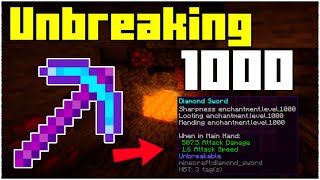 How To Get A Unbreaking 1000 Pickaxe In Minecraft 1171 2024 [upl. by Nicoline815]