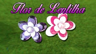 Flor de lentilha  DIY  Passo a Passo [upl. by Ylrebmek585]