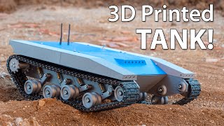 Fully 3D Printed TANK  Tracked Robot Platform [upl. by Durwin]