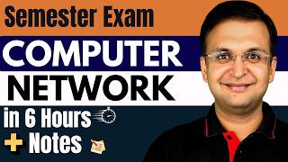 Complete CN Computer Networks in one shot  Semester Exam  Hindi [upl. by Teodoro]