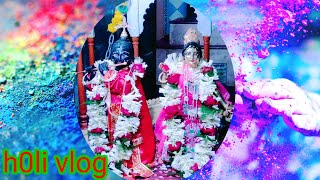 Dol yatra vlog HOLI vlogFESTIVAL OF COLOURS randhan shoilly o blogging [upl. by Eliathas]