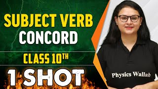 Subject Verb Concord in 1 Shot  Everything Covered  Class 10th Board  Pure English [upl. by Henka]